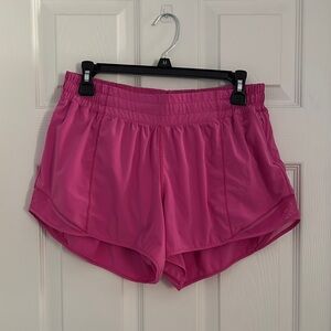 Lululemon Athletica Sonic Pink Hotty Hot Shorts